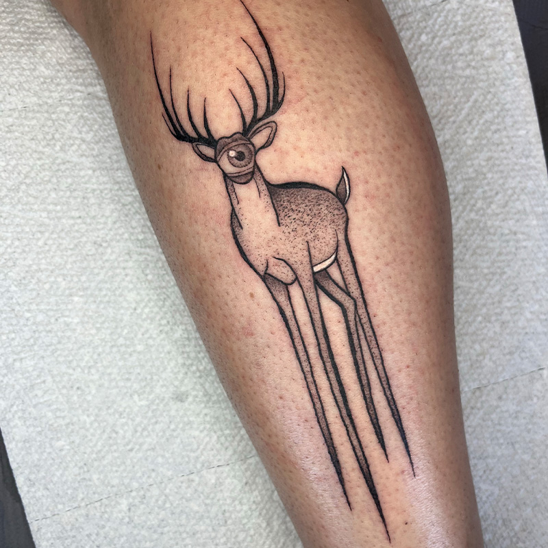 Tattoo by lar.uh — fine line botanical piece