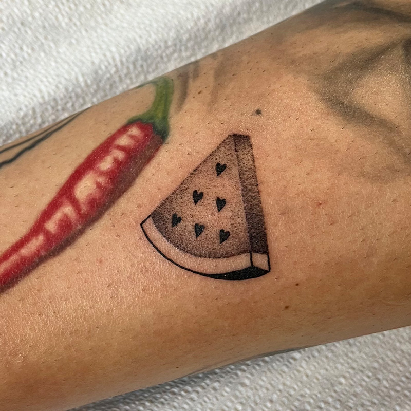 Tattoo by lar.uh — handpoke floral design