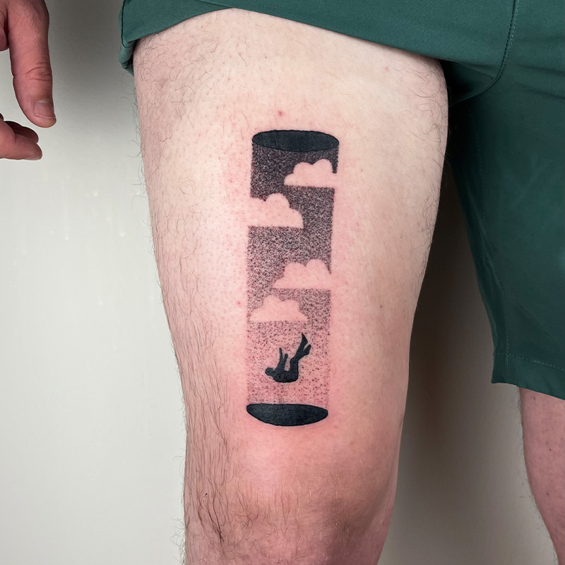 Tattoo by lar.uh — plant-themed flash piece